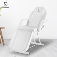 thumbnail image 2 of FAYEAN Facial Massage Chair, 73 Inch Spa Salon Bed with Adjustable Stool and Tool Kit, White, 2 of 8