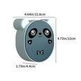 thumbnail image 3 of TIMIFIS Toothbrush Holders Multi Functional Flip Cover Water and Fertilizer Soap Rack Bathroom Wall Mounted No Need for Punching Strong Load Bearing Soap Storage Rack Soap Box Soap Boxes, 3 of 6