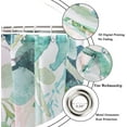 thumbnail image 5 of Spring Eucalyptus Leaf Shower Curtains Weighted Bottom Sage Green Watercolor Botanical Plants with Pink Flower Fabric Waterproof Washable 12 Hooks72''''x84'''' Green Leaf With Floral-weighted Hem, 5 of 6