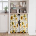 thumbnail image 6 of Vintage Sunflower Kitchen Curtains 54 Inch Length, Summer Botanical Farmhouse Floral Tiers Curtains for Bathroom Bedroom Cafe, Light Filtering Small Window Treatment Short Drapes 2 Panels 42"Wx54"L, 6 of 8
