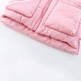 thumbnail image 6 of Girls Quilted Puffer Vests Toddler Zipper Cotton Padded Vest Stand Collar Winter Warm Trendy Sleeveless Jackets Pink, 0 Year, 6 of 7