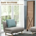thumbnail image 3 of 67”H Wood Room Divider Screen with 4 Panels,Dual-hingers Folding Privacy Screens,Room Divider for Room Separation,Brown, 3 of 6