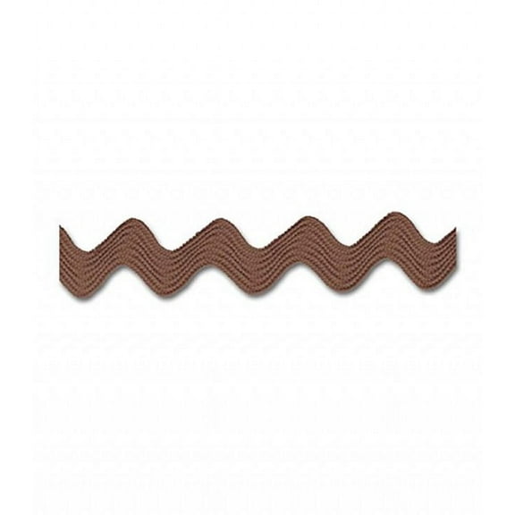 BROWN 3/8" MIDDY RIC RAC