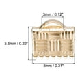 thumbnail image 2 of 200uds Abrazaderas Unique Bargains engarce extremo, metal, dorado, 8x5.5mm, 2 of 7