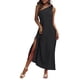thumbnail image 3 of Vestido Dividido, Midi Suelto, Elegante, Informal, Con Un Hombro, Sin Mangas, Para El Trabajo De La Vida Diaria, 3 of 6