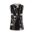 thumbnail image 4 of Snorda Débardeurs pour Femmes Grande Taille Mode Féminine Décontractée Été Imprimé Sans Manches Col Rond Haut Blouse Débardeur P-5TG, 4 of 5