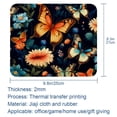 thumbnail image 5 of Butterfly Square Non-Slip Rubber Bottom Printed Desk Mat Mouse Mat Gaming Mousepad Desk Pad - 8.3x9.8 Inch, Suitable for Office and Gaming, 5 of 6