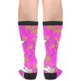 thumbnail image 2 of Chaussettes Unisexes en Coton Décontracté - Belles Chaussettes Unicorn Roses, 2 of 5