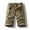 Yellow, variant on WWV Cargo Shorts Men Men's Work Shorts Multi Pockets Zipper Button Shorts Solid Color Casual Comfy Loose Fit Training Running Workwear Pants Army Green L