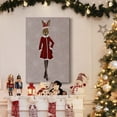 thumbnail image 6 of Christmas Christmas Fashion Bunny- Gallery Wrapped Canvas, 6 of 9