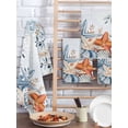 thumbnail image 2 of Orange Blue Starfish Coastal Kitchen Dish Towels for Drying Dishes Set of 3, Summer Beach Eucalyptus Waffle Weave Microfiber Hand Tea Bathroom Towels Quick Dry & Absorbent Towel 15.7x23.6, 2 of 7