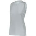 thumbnail image 2 of Augusta M Girls Attain Wicking Sleeveless Jersey Silver 4795, 2 of 2