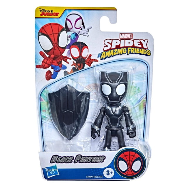 Figura de Acción Hasbro Marvel Spidey de 10 cm Articulable de Pantera Negra con 1 accesorio, a partir de 3 años