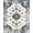 Ivory Black, Pattern 13, variant on ODIKA 8'x10' Washable Area Rug Non-Slip Chair-Friendly Mat Oushak Medallion With Vintage Floral Scrollwork Ornamental Border for Dining Room, Large Office, Lounge