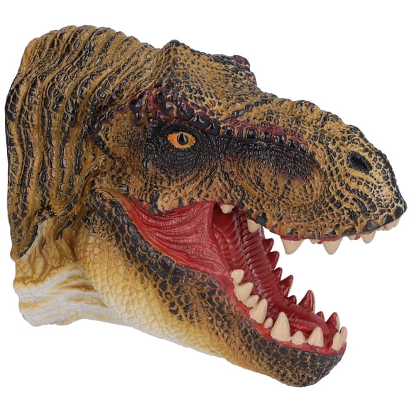 Marioneta de dinosaurio de goma, marioneta de dinosaurio de goma, figura de acción de dinosaurio jurásico portátil, marioneta de mano para niños meticulosamente diseñada