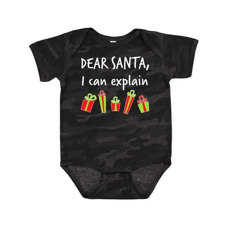 

Inktastic Dear Santa I Can Explain... Gift Baby Boy or Baby Girl Bodysuit