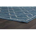 thumbnail image 5 of Veranda Transitional 5' x 7' Indigo and Light Gray Polypropylene Outdoor Area Rug, 5 of 8