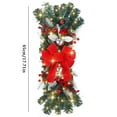 thumbnail image 3 of BJUTIR The Cordless Prelit Stairway Trim Christmas Wreaths For Front Door Holiday Wall Window Hanging Ornaments For Indoor Outdoor Home Xmas Decor, 3 of 9