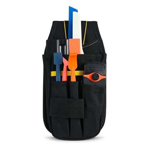 EHDIS Organizer Tool Pouch Multi-Purpose Wrapping Tool Bag Mini Work Holder Heavy-Duty Small Organizer for Car Window Tint Film Installer
