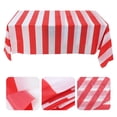 thumbnail image 4 of TABLETREANDS Tablecloth Red Striped Circus Theme 2Set 108X54X0.04in, 4 of 6