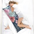 thumbnail image 4 of Floral Body Pillow Cover – Soft & Breathable, Hidden Zipper, 20"x54", Vintage Wildflower & Botanical Print with Butterflies & Bees – Gift for Side Sleepers, Pregnancy, Farmhouse Decor, 4 of 6