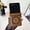 Brown, variant on ELEHOLD Magnetic Case for Samsung Galaxy Z Flip 7, Slim Shockproof Rigid Plastic Faux Leather Hinge Protective Cover, Brown