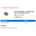 thumbnail image 2 of Dual Mass Flywheel - Compatible with 2010 - 2016 Audi S4 3.0L V6 2011 2012 2013 2014 2015, 2 of 2