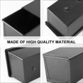 thumbnail image 3 of Mini Muffin Pan Toast Square Loaf Bread Mould Baking Bread Tin with Lid Bread Pan Loaf Pan, 3 of 6