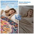 thumbnail image 2 of Blue Pink Cooling Blanket, Lightweight Breathable Summer Throw Blanket with Double Sided Cold Effect, Boho Middle Century Geometric Abstract Picnic Beach Blankets Bed Sheet for Hot Sleepers 60"x80", 2 of 8