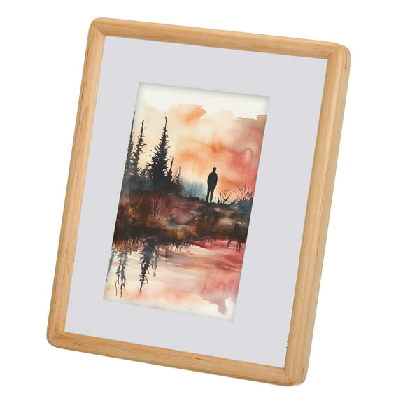 9 x 11 Natural Wood Photo Frames, Wood Finish Picture Frame, Brown