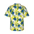 thumbnail image 3 of Goofa Lilies Flowers Hawaiian Shirt for Men, Unisex Summer Beach Casual Short Sleeve Button Down Shirts,Aloha Tropical Floral print shirt-, 3 of 9