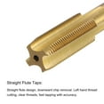 thumbnail image 3 of Unique Bargains M12 x 1 Left Hand Titanium Coated High Speed Steel Machine Straight Flute Tap, 3 of 6