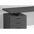 thumbnail image 2 of Office Desk Computer Desk, Home Office, Laptop, Left, Right Set-up, Storage Drawers, 48"l, Work, Grey Laminate, Black Metal, Contemporary, Modern,Work Surface, 2 of 5