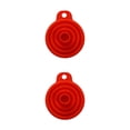 thumbnail image 3 of Yuarrent Embudo de silicona para cocina segura y sostenible Tolvas de silicona plegables ligeras y portátiles rojo 2Conjunto, 3 of 6
