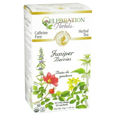 Celebration Herbals baies de genièvre bio Thé sans Caféine 24 sachets de thé à base de plantes