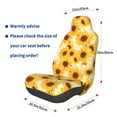 thumbnail image 3 of Daiia Vintage Marble Pattern Sunflower Printed Car Seat Cover - Waterproof & Sweatproof - Universal Fit, Machine Washable, Non-Slip - Seat Protector for Car, Truck, SUV, Van (1 Pack), 3 of 5