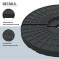 thumbnail image 5 of Outsunny 4 Pieces Round Patio Umbrella Base, Cantilever Offset Outdoor Umbrella Weights, 52 Liters Capacity Water or 112 lbs Capacity Sand Plates Set, 5 of 9
