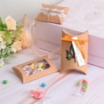 thumbnail image 5 of Unique Bargains Pillow Boxes, 50Pcs Wedding Gift Boxes 5.7 x 2.9 Inch for Wedding White, 5 of 5