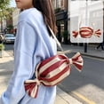 thumbnail image 1 of Bolso de Hombro con Forma de Caramelo, Bolso de Mano Bajo El Brazo – Bolso de Poliéster Informal para Viajes, Ideal para Ir Al Trabajo, de Compras y para Uso Diario., 1 of 6