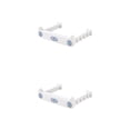 thumbnail image 3 of Cateissary Soporte para bolsas de basura Montado en la pared Cocina Colgando Toalla Bolsas de basura Colgador Puerta del gabinete Estante Suministros de Gris blanco 2piezas Cateissary CBP210314, 3 of 6