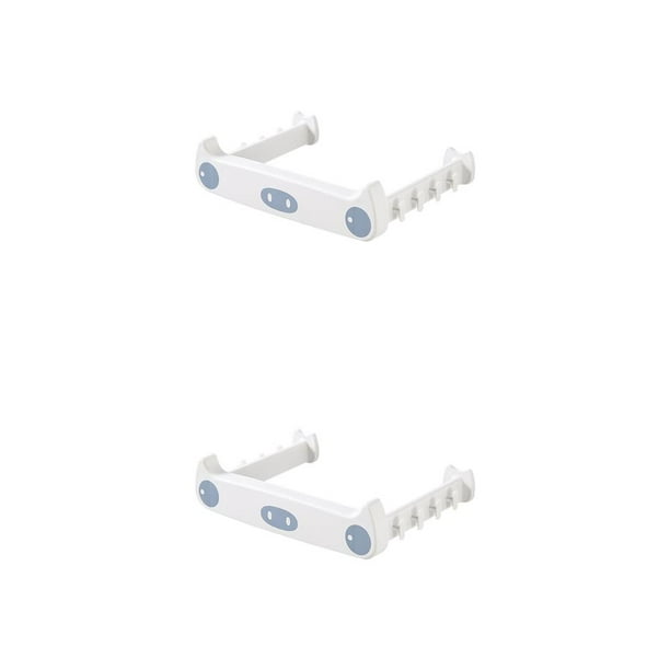 Cateissary Soporte para bolsa de basura Montado en la pared Colgador de bolsas de basura para colgar en la cocina Gabinete sin perforaciones Estante de Gris blanco 2piezas Cateissary CBP210314