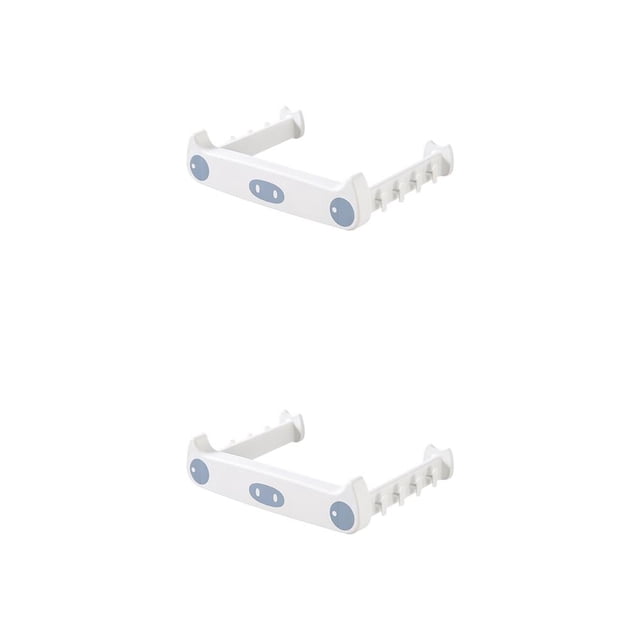 Bearachild Soporte para bolsa de basura Montado en la pared Colgador de bolsas de basura para colgar en la cocina Gabinete sin perforaciones Estante de Gris blanco 2piezas Bearachild CBP210314