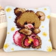 thumbnail image 2 of DIY Hook Rug Making Crafts for Adults And Beginners, 17 Inch - 8 Models for Pink Bear, 2 of 7