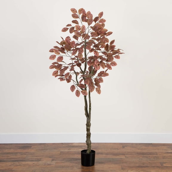 Nearly Natural Dogwood Artificial Potted Tree - 6' - Brown