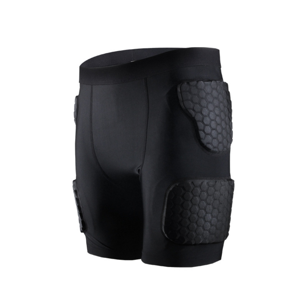 Men’s Padded Shorts Skate Compression Short Basketball Hip Protective Underwear