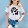 thumbnail image 2 of Utlike Girls T-Shirt Fashion Casual Breathable Printed T Shirt Size 12 Years-13 Years White, 2 of 4