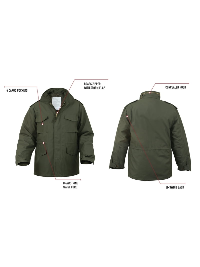 Ultra Force M-65 Field Jacket - Woodland Camouflage - 5XL