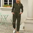 thumbnail image 2 of gbyLJF Travel Sets For Women Clothing Set Womens Suit Pants 2 Piece Short Sets For Women Summer Sweat Sets Women Green XXL, 2 of 6