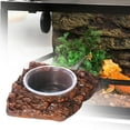 thumbnail image 6 of Gazechimp Feeder Dish Amphibians Feeding Lizards Watering Bowl Reptile Food Water Bowl 1 Bowl 11x10x3cm, 6 of 8