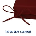 thumbnail image 6 of Peace Nest 17" x 16" Red Solid Print Square Chair Outdoor Seating Cushion, Waterproof Patio Furniture Cushions, Set of 4, 6 of 7